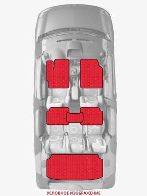 ЭВА коврики «Queen Lux» комплект для Toyota Prius V